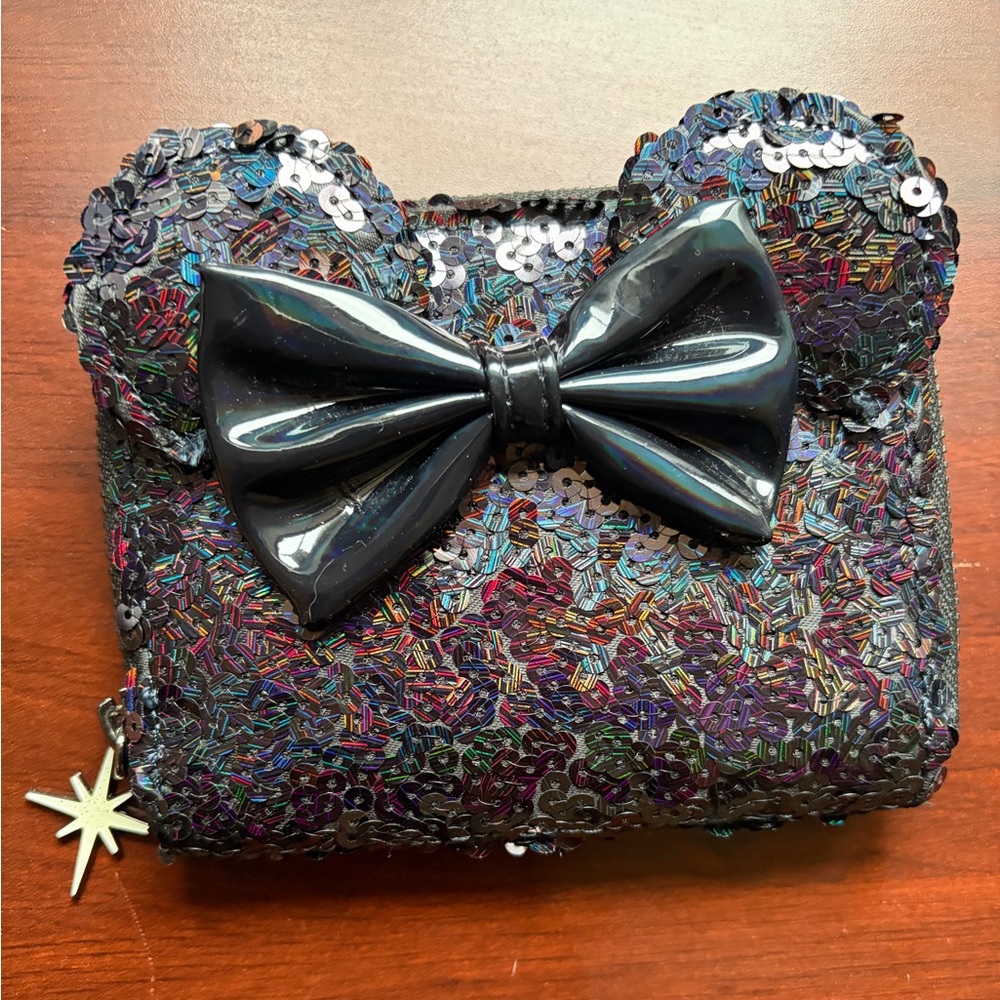 Sequin Bow Clutch